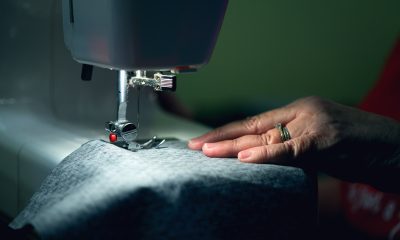 person sewing