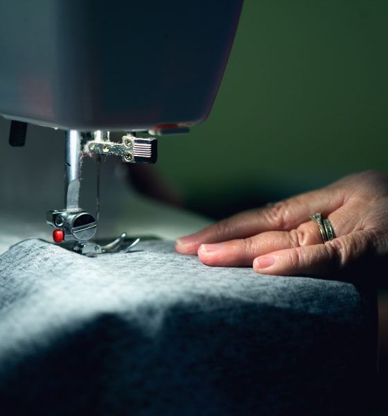 person sewing